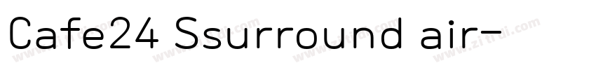 Cafe24 Ssurround air字体转换